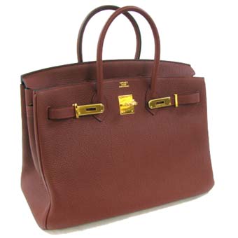 HERMES エルメス バーキン35 スーパーコピー ハンドバッグ トゴ/ルージュアッシュ ゴールド金具 Birkin 066